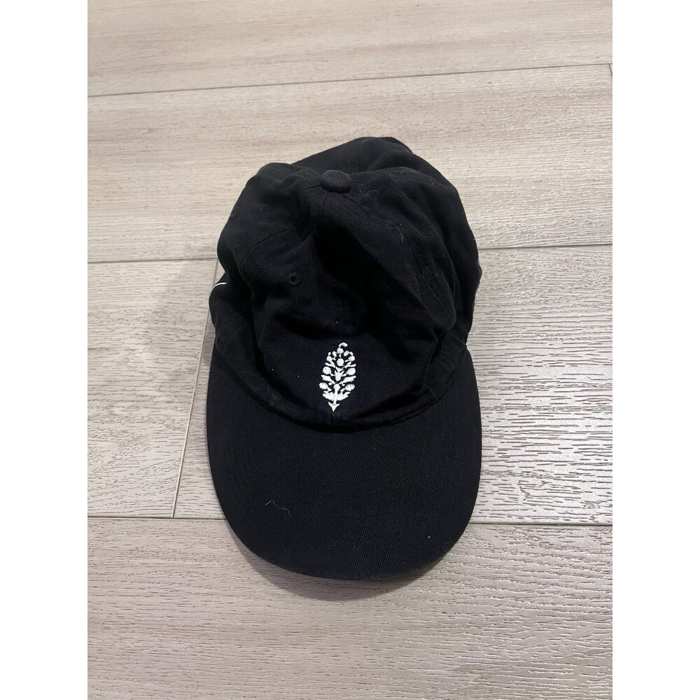 Free People Movement Black Embroidered Logo Baseball Cap Dad Hat Adjustable